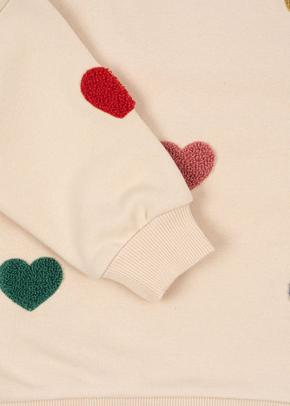 Konges Sløjd LOU SWEAT SHIRT - multi heart Konges Sløjd New Collection