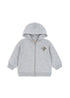 Konges Sløjd LOU SWEAT ZIP HOOD - grey melange Konges Sløjd