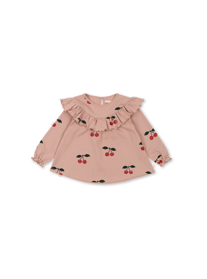 Konges Sløjd Malli Cherry Glitter Blouse Gots - Mellow Ma Grande Cerise Konges Sløjd