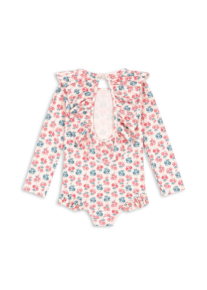 Konges Sløjd Manuca Long Sleeve Swimsuit - Lumina Rose