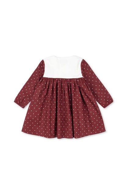 Konges Sløjd MUNA DRESS - cabernet dot Konges Sløjd New Collection