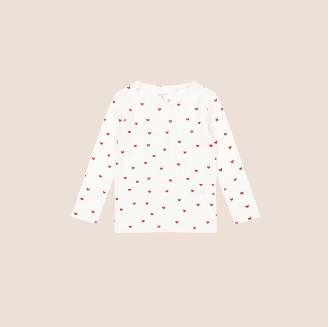 Konges Sløjd Pointelle Minnie Top – Mini Hearts Konges Sløjd