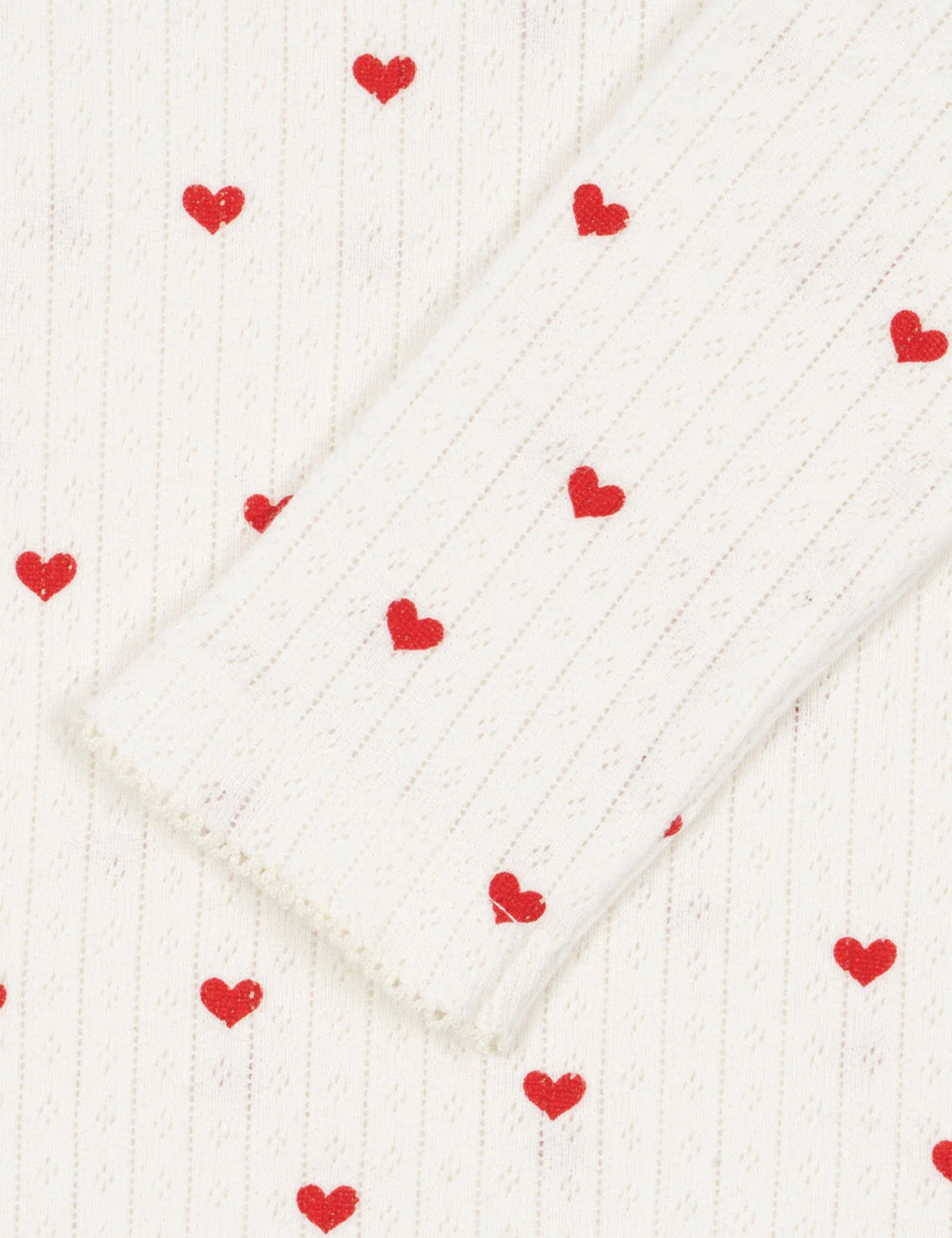 Konges Sløjd Pointelle Minnie Top – Mini Hearts Konges Sløjd