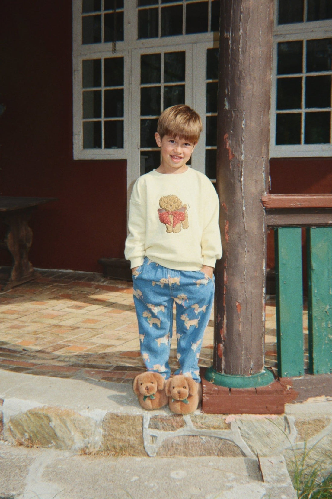 Konges Sløjd SAUSAGE DOG FOOTIES - chicory coffe Konges Sløjd Limited Collection