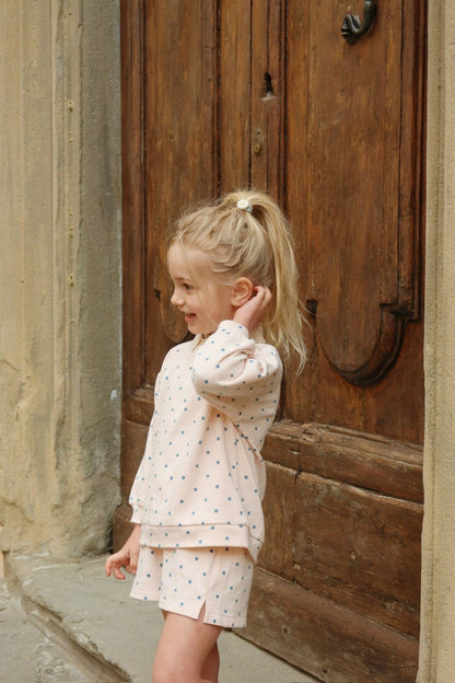 Konges Sløjd SPOTTY SWEAT SHORTS - rosewater dot Konges Sløjd New Collection