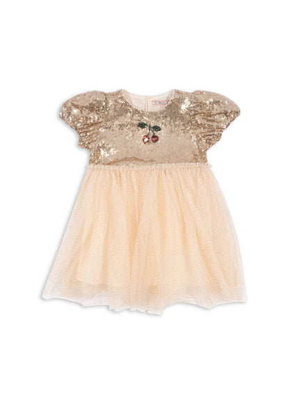 Konges Sløjd STARLA PUFF SLEEVE DRESS - gold blush Konges Sløjd