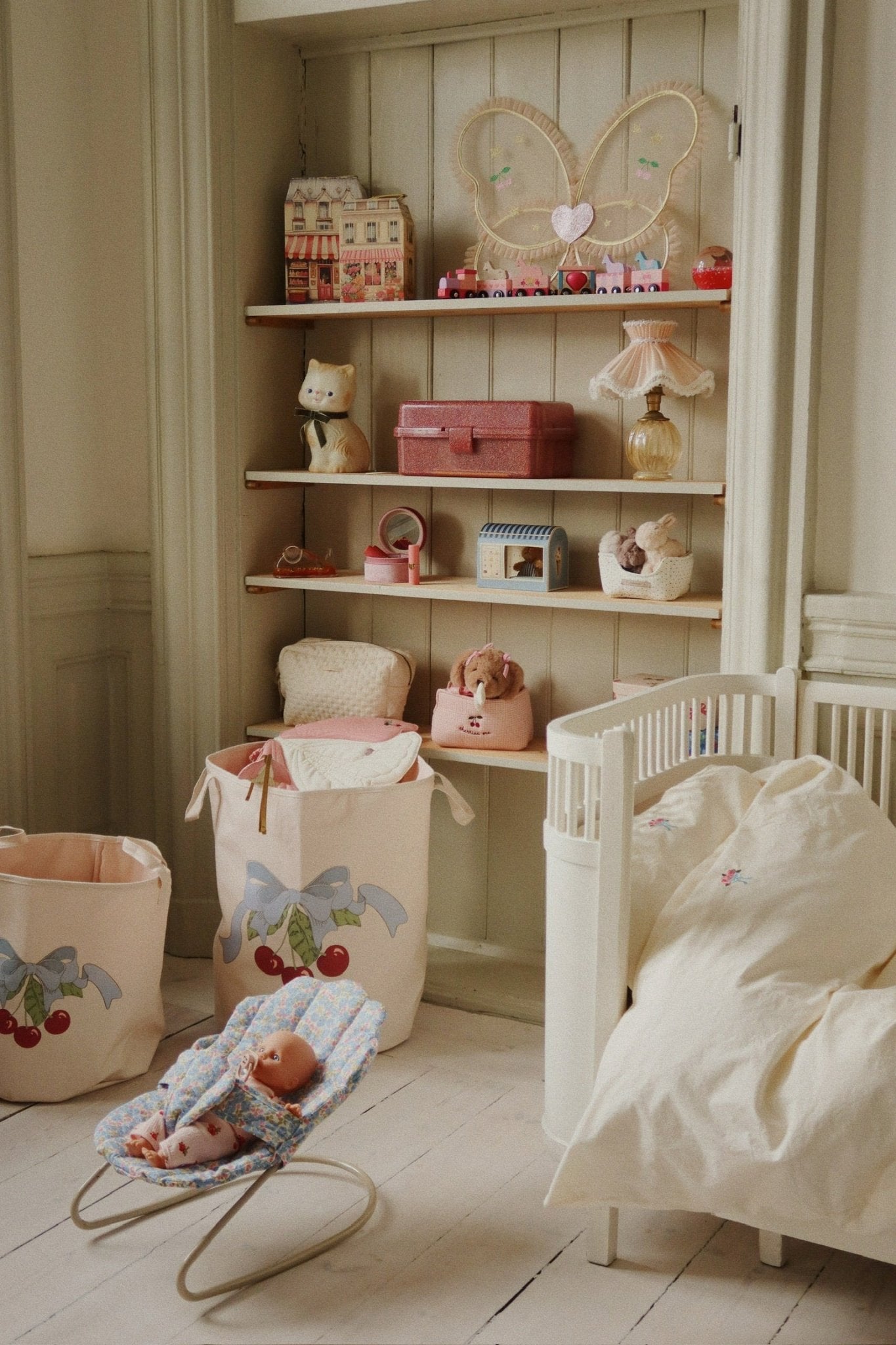 Konges Sløjd TOY STORAGE BAGS SET - cherry Konges Sløjd