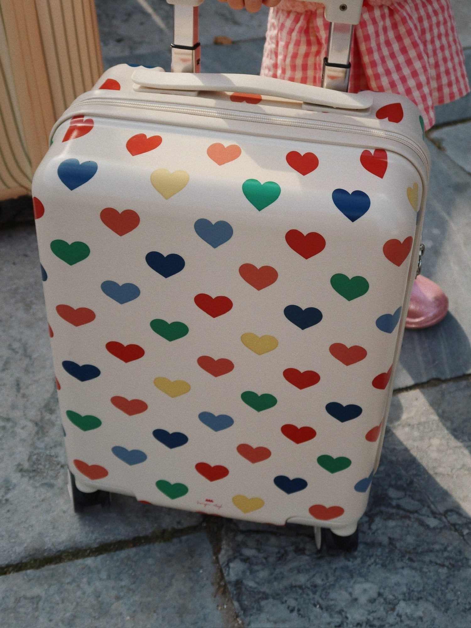Konges Sløjd Travel Suitcase – Bon Cœur Coloré | Kids Cabin Luggage with TSA Lock Konges Sløjd New Collection