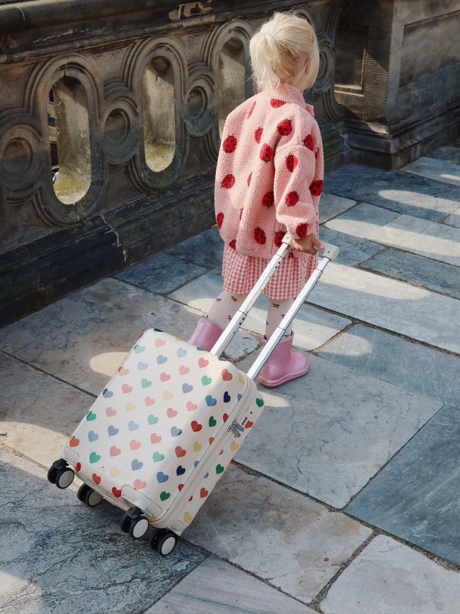Konges Sløjd Travel Suitcase – Bon Cœur Coloré | Kids Cabin Luggage with TSA Lock Konges Sløjd New Collection