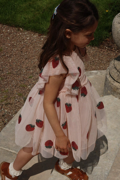 Konges Sløjd YVONNE FRILL DRESS - strawberry Konges Sløjd New Collection