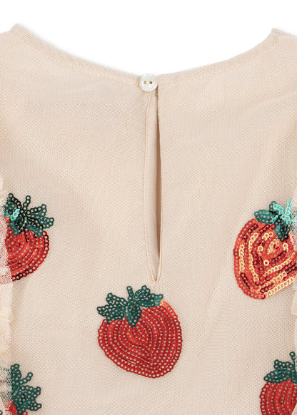 Konges Sløjd YVONNE FRILL DRESS - strawberry Konges Sløjd New Collection