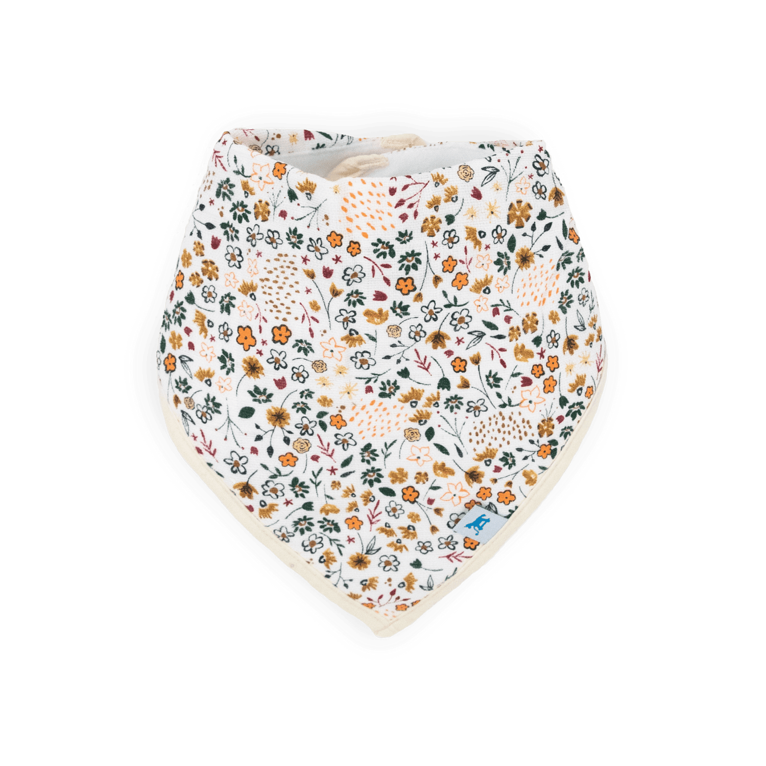 Little Unicorn Cotton Muslin + Fleece Bandana Bib 4 Pack - Pressed Petals Little Unicorn