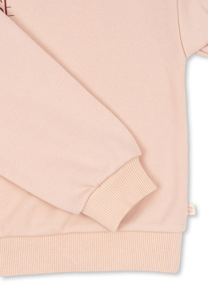 Konges Sløjd LOU GLITTER SWEAT SHIRT OCS - CAMEO ROSE Konges Sløjd