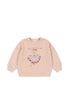 Konges Sløjd LOU GLITTER SWEAT SHIRT OCS - CAMEO ROSE Konges Sløjd