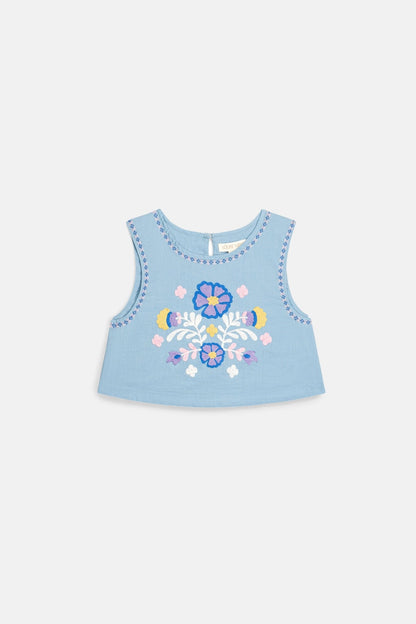 Louise Misha Albane Camisole in Stone Blue Louise Misha