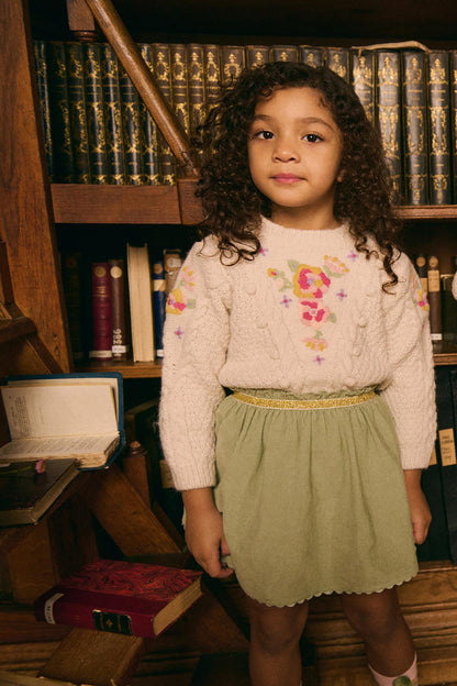 Louise Misha Cephee Skirt – Corduroy with Golden Waistband Louise Misha