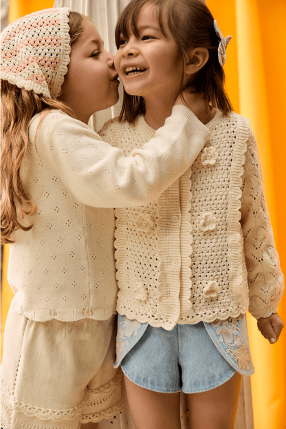 Louise Misha Chai Cardigan in Cream Louise Misha