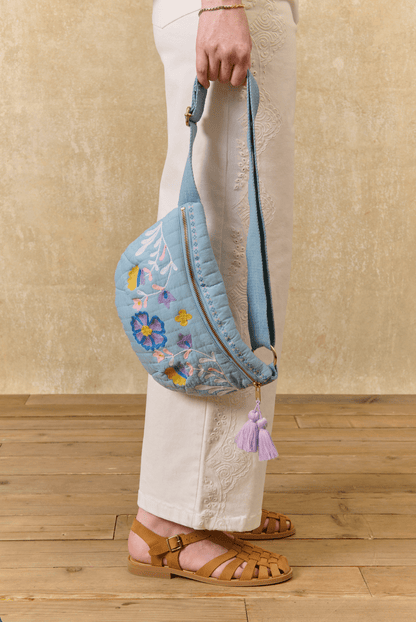Louise Misha Gaby Waist Bag in Stone Blue - Large Louise Misha