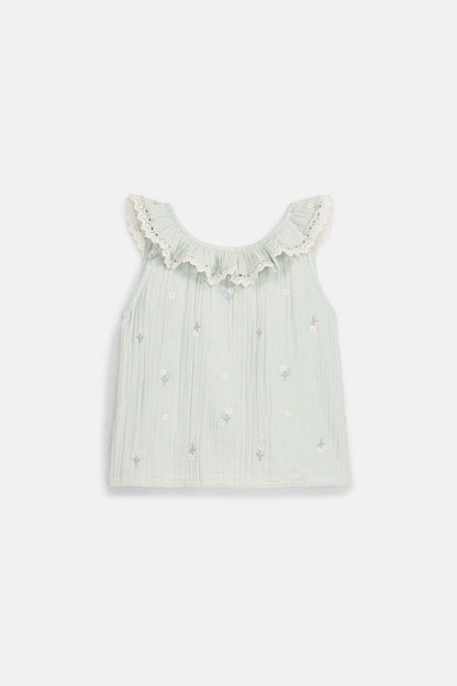 Louise Misha Zelina Blouse in Almond Floral Louise Misha