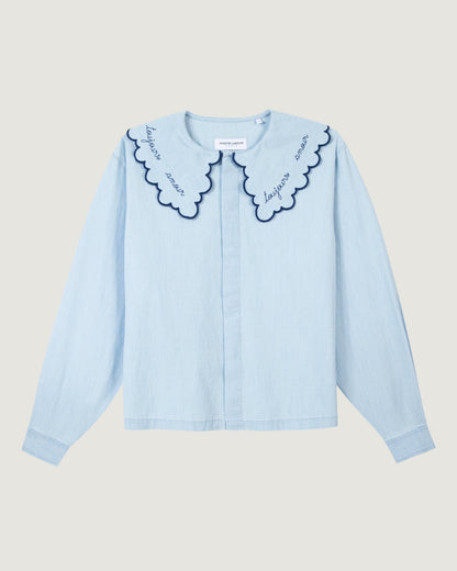 Maison Labiche "Amour Toujours" sourdière shirt DENIM BLEACHED Maison Labiche