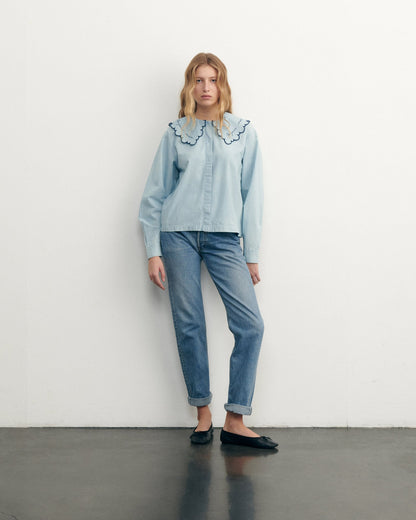 Maison Labiche "Amour Toujours" sourdière shirt DENIM BLEACHED Maison Labiche