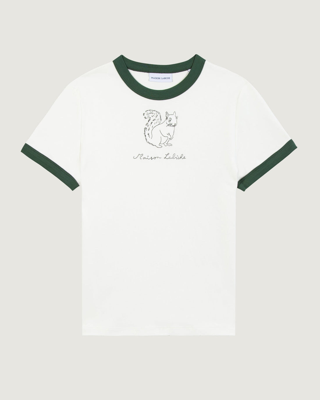 Maison Labiche "Ecureuil" montherlant t-shirt OFF WHITE OAK GREEN Maison Labiche