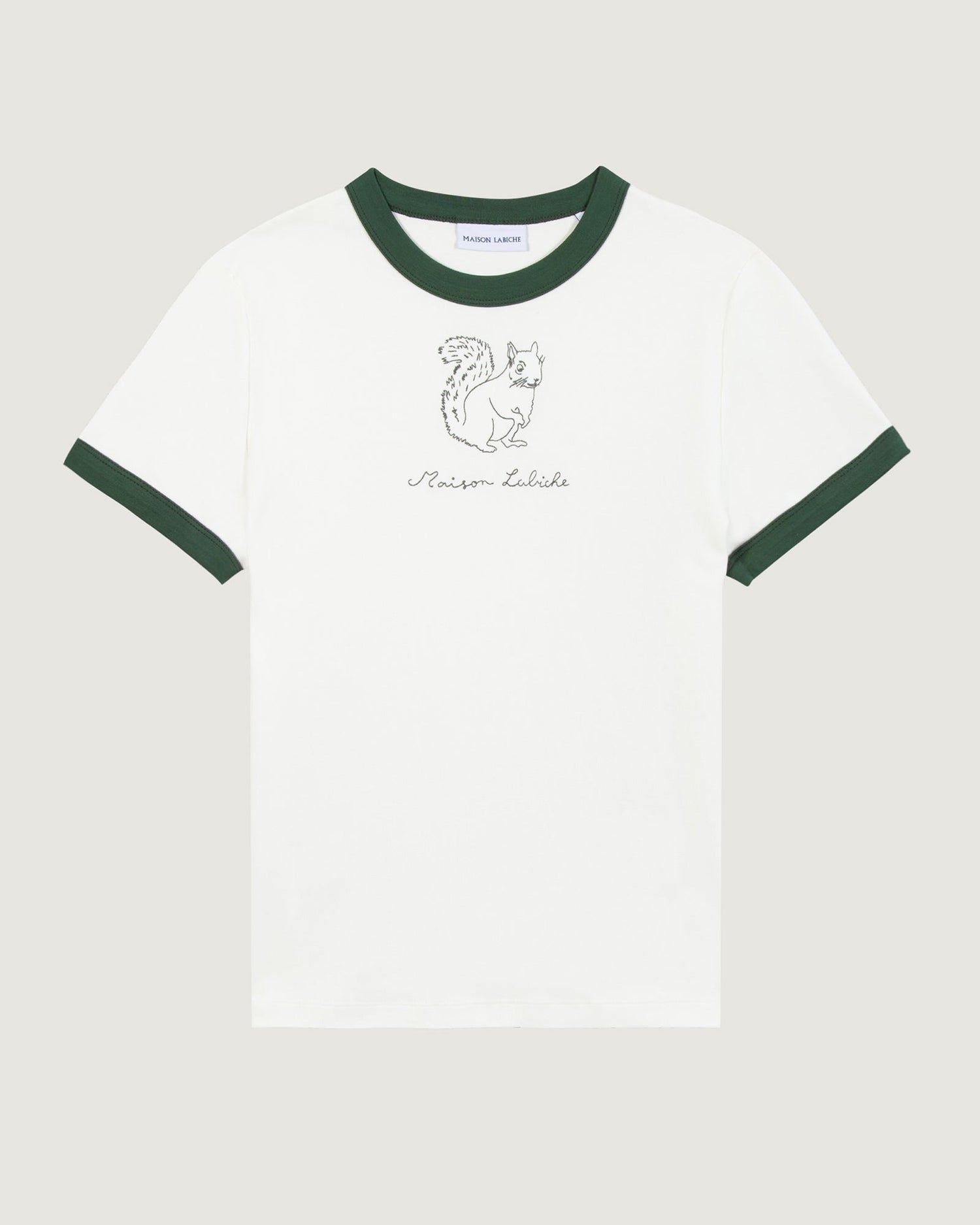 Maison Labiche "Ecureuil" montherlant t-shirt OFF WHITE OAK GREEN Maison Labiche