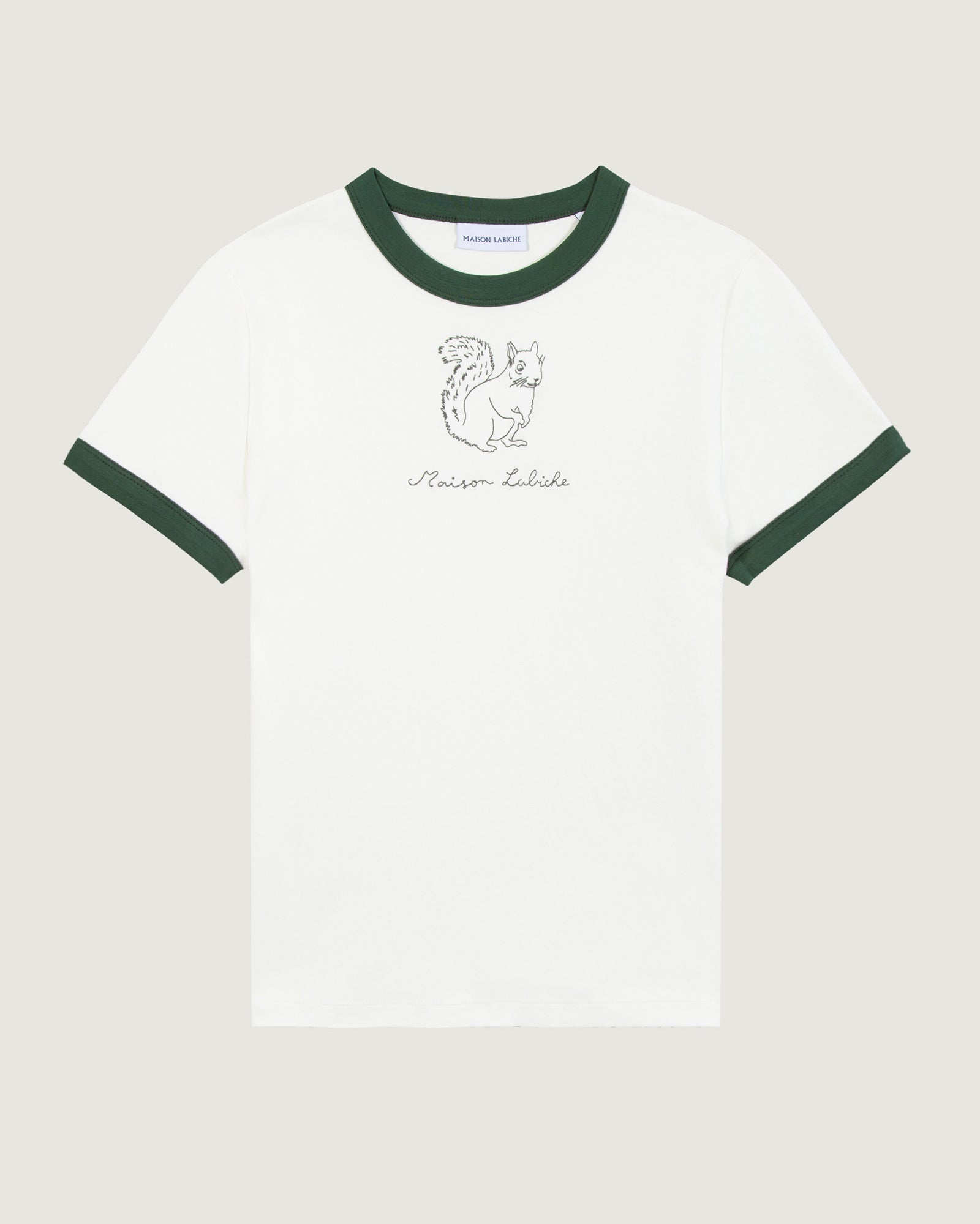 Maison Labiche "Ecureuil" montherlant t-shirt OFF WHITE OAK GREEN Maison Labiche