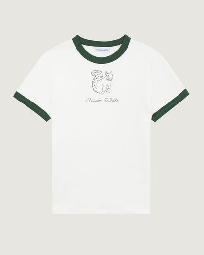 Maison Labiche "Ecureuil" montherlant t-shirt OFF WHITE OAK GREEN Maison Labiche
