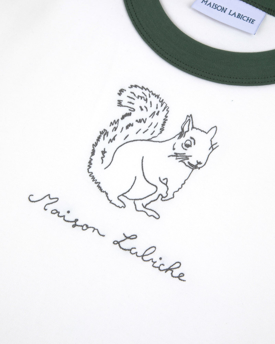 Maison Labiche "Ecureuil" montherlant t-shirt OFF WHITE OAK GREEN Maison Labiche
