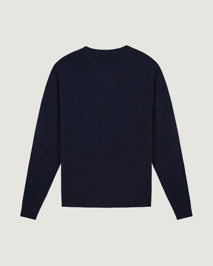 Maison Labiche "Good Luck" buzelin cashmere sweater - MIDNIGHT BLUE Maison Labiche