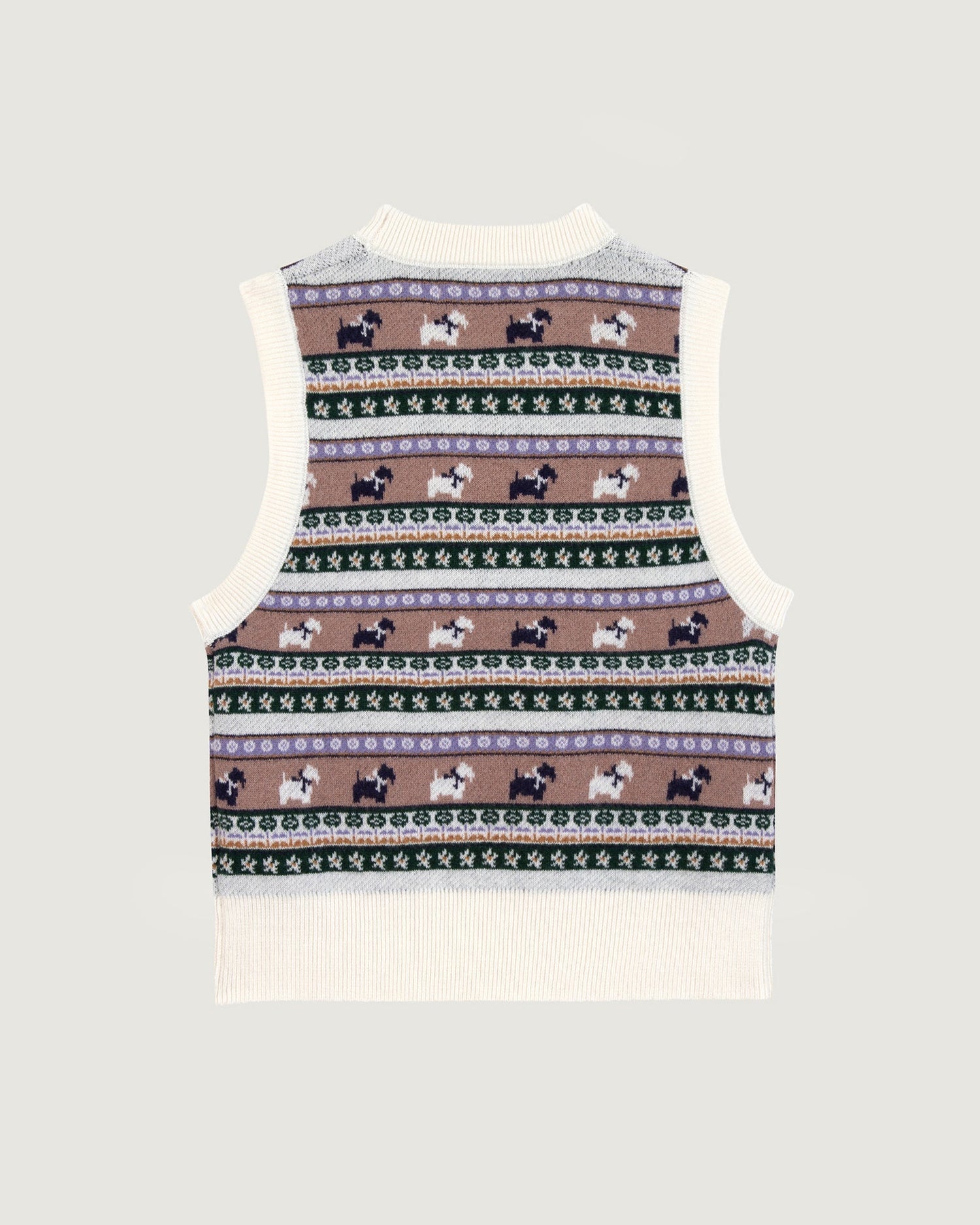 Maison Labiche "Jacquard Chiens" lafay merino wool sweater MULTICO JACQUARD Maison Labiche
