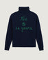Maison Labiche "The Earth Is Yours" fautrier cashmere sweater - ULTRAMARINE Maison Labiche