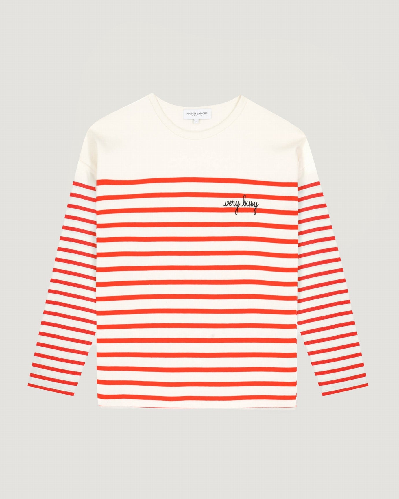Maison Labiche "Very Busy" montpar sailor shirt IVORY POPPY Maison Labiche