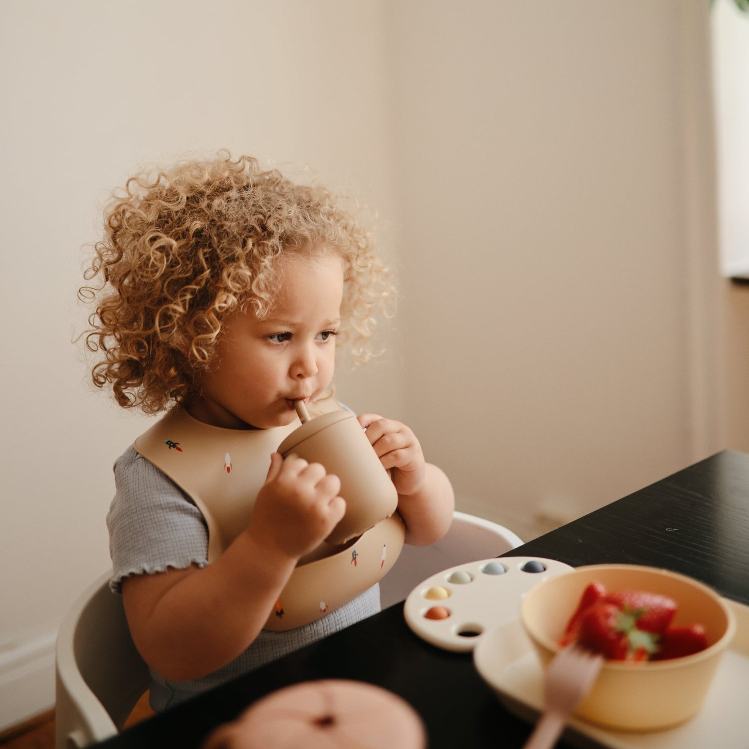 Silicone Baby Bib mushie