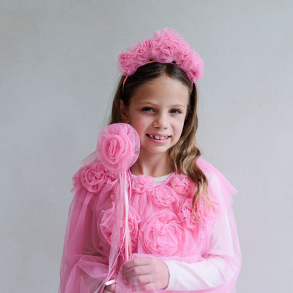 Mimi &amp; Lula Pink ruffle flower wand Mimi &amp; Lula