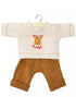 Minikane Babies Ensemble “Rudolph” – Sweatshirt & Knit Pants Set (28cm) Minikane