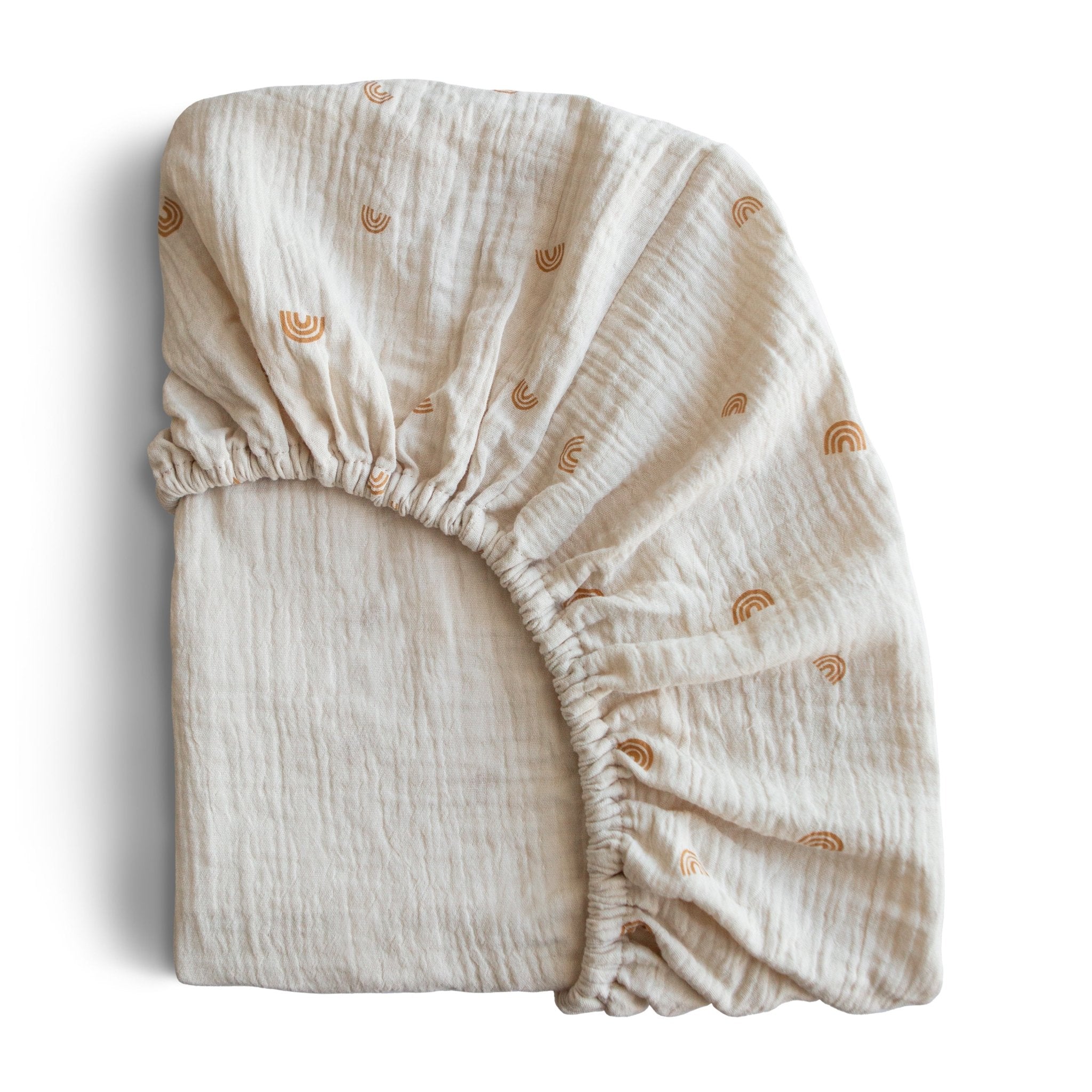 Mushie Extra Soft Muslin Crib Sheet mushie