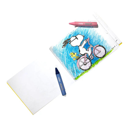 NEW OOLY X Peanuts: Snoopy School Coloring Travel Kit - 9 Jumbo Crayons OOLY