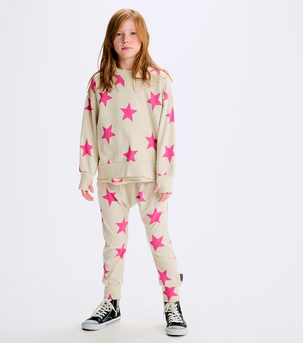 Nununu light star baggy pants - Pink NUNUNU