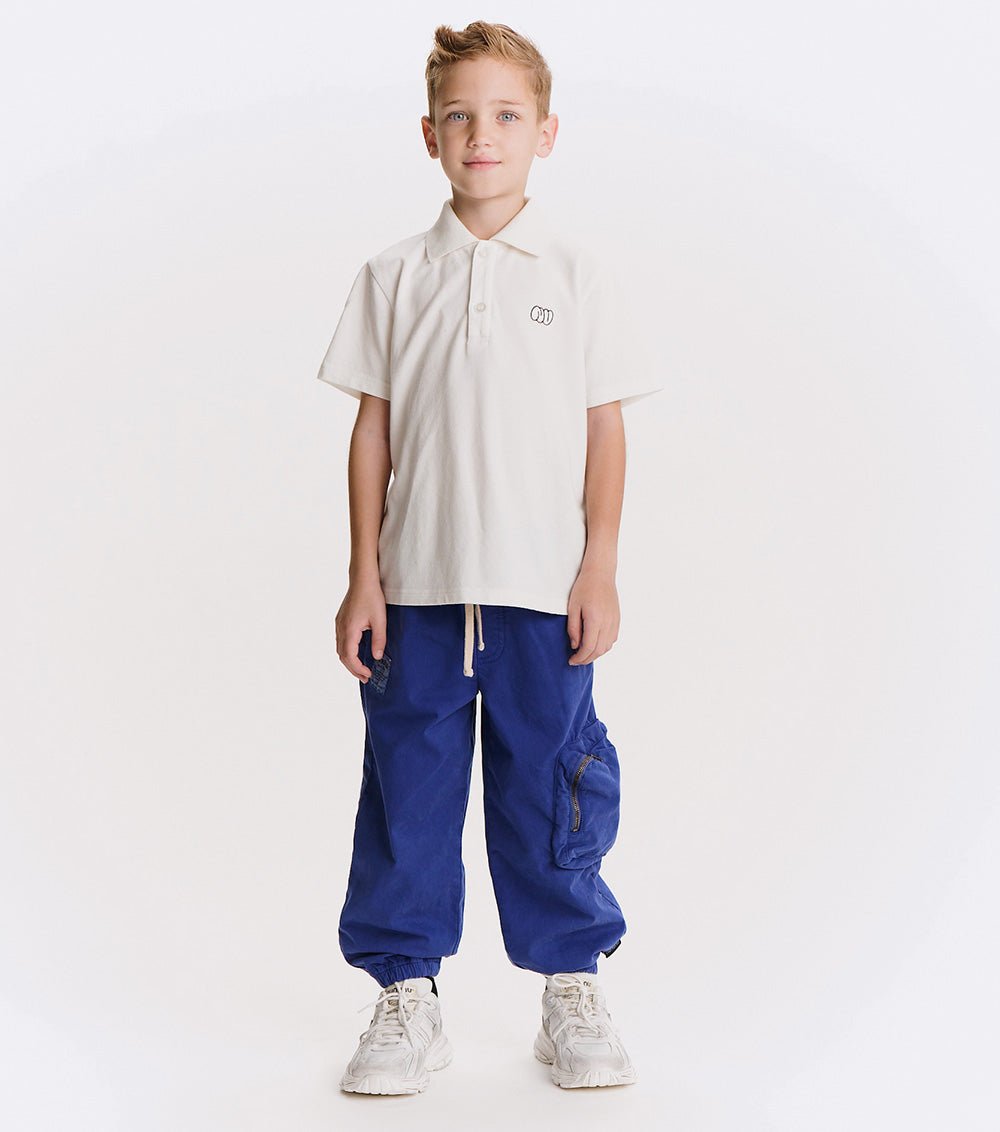 NUNUNU Old school polo - White NUNUNU