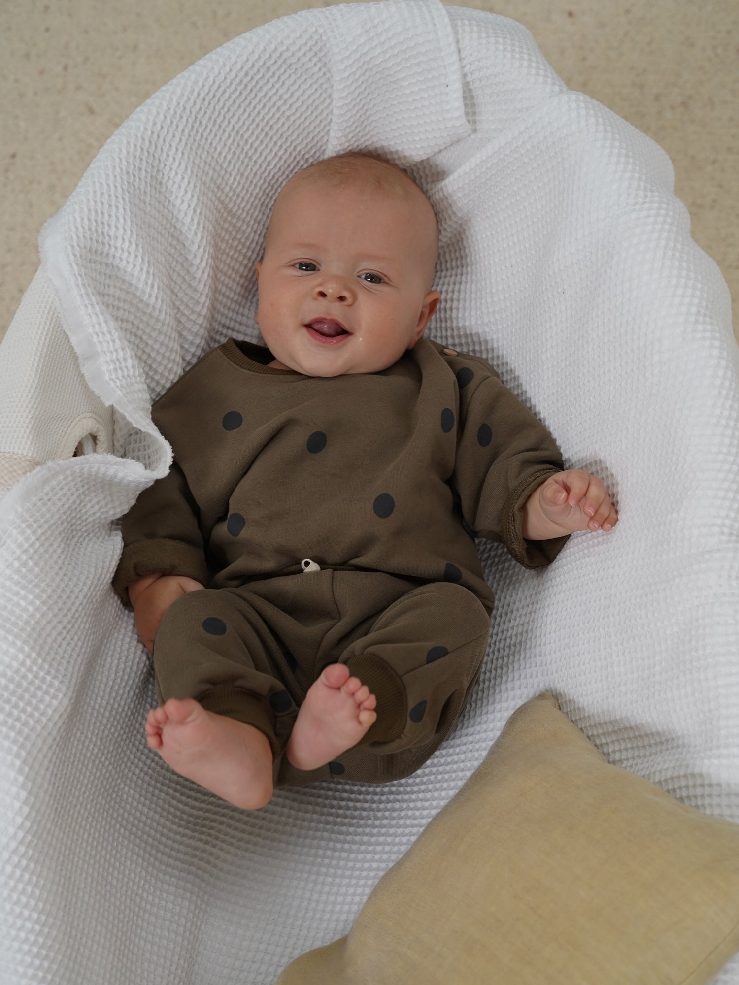 Olive Dots Sweatshirt Organic Zoo
