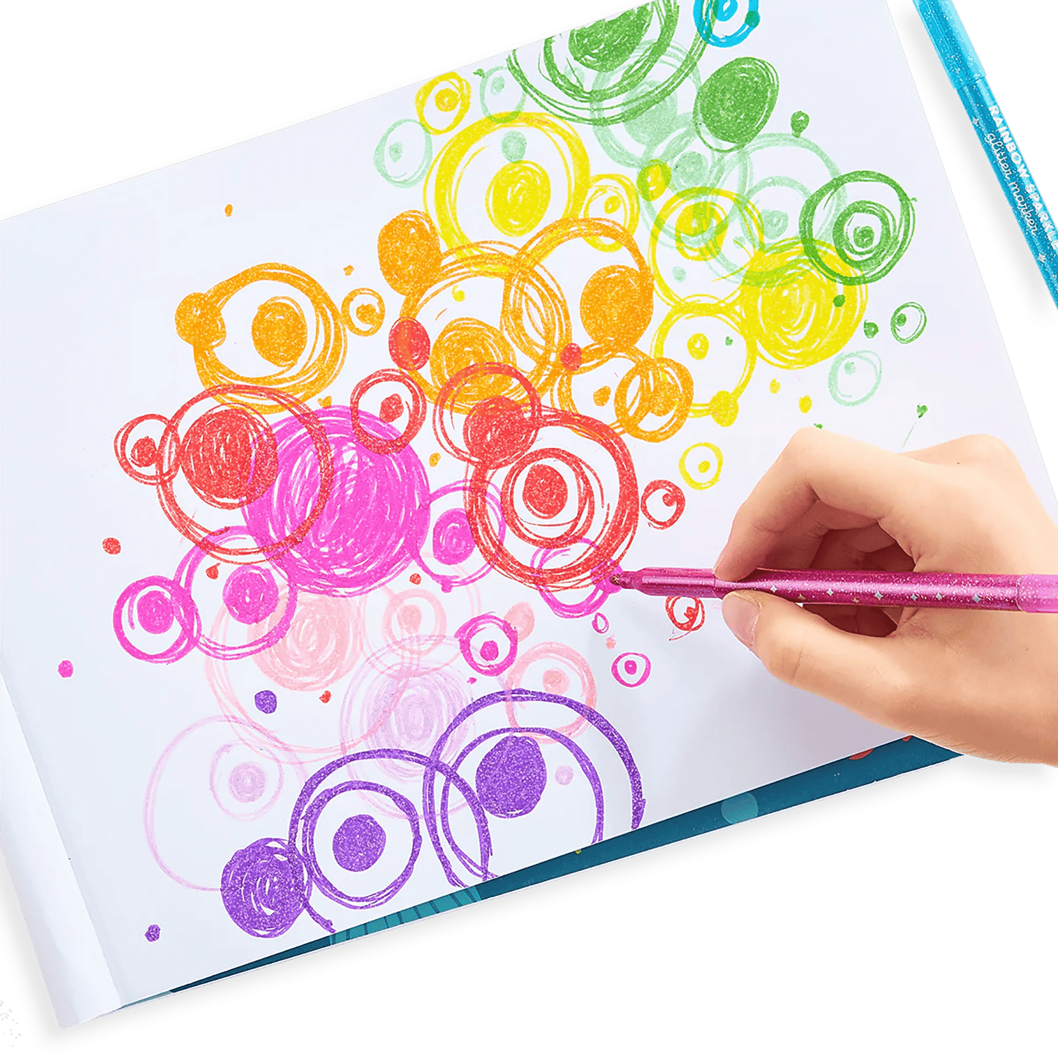 OOLY Rainbow Sparkle Glitter Markers - Set of 15 OOLY