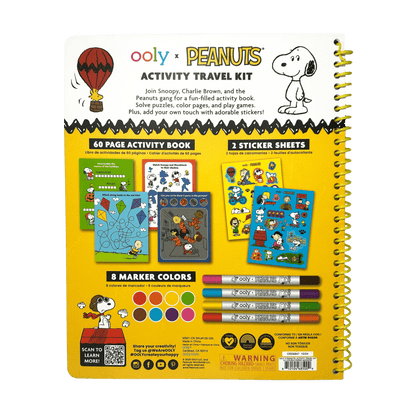 OOLY x Peanuts Activity Travel Kit &amp; Double - Ended Markers OOLY