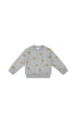 Organic Cotton Jalen Oversized Sweatshirt - Lenny Leopard Ocean Spray Jamie Kay