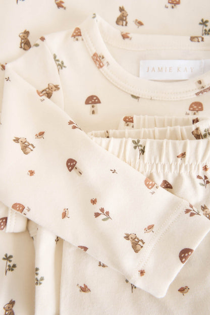 Organic Cotton Long Sleeve Bodysuit - Foraging Friends Jamie Kay