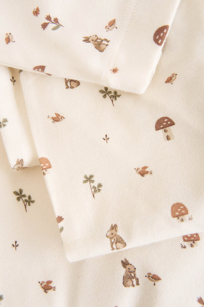 Organic Cotton Long Sleeve Bodysuit - Foraging Friends Jamie Kay