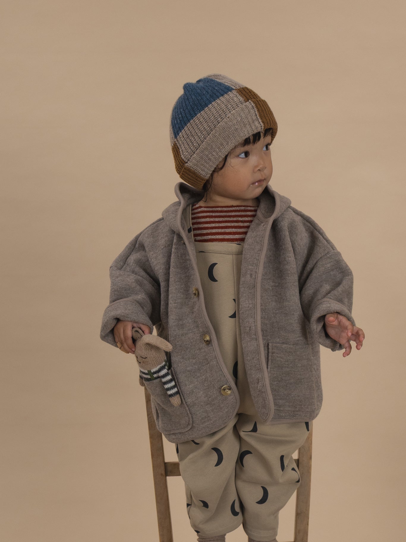 Organic Zoo Block Patchwork Beanie Organic Zoo