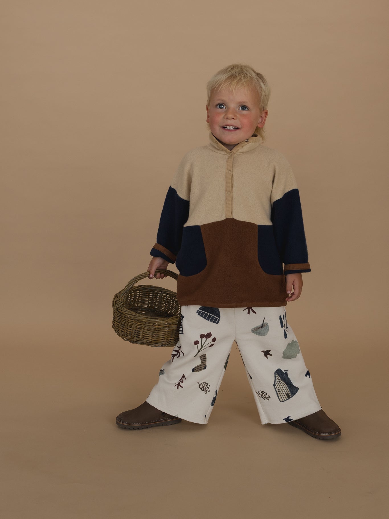 Organic Zoo Cosy Wild Wide Leg Pants Undyed Organic Zoo
