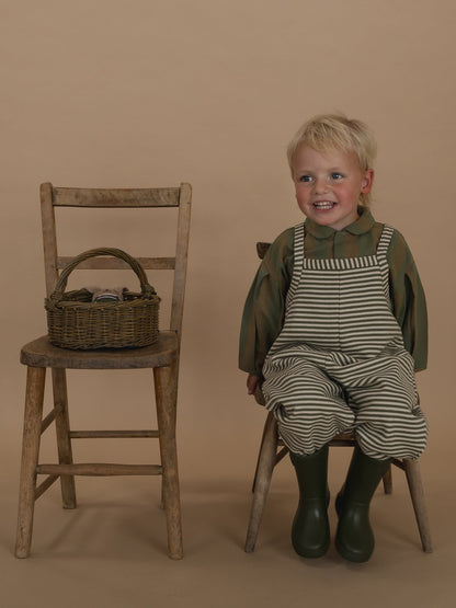 Organic Zoo Fern Stripes Dungarees Organic Zoo